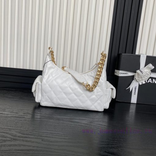 Chanel Bag  Chanel 🧩 25C early spring series AS5339 Hoho hippie bag with double bag opening 0096nwit - Image 3