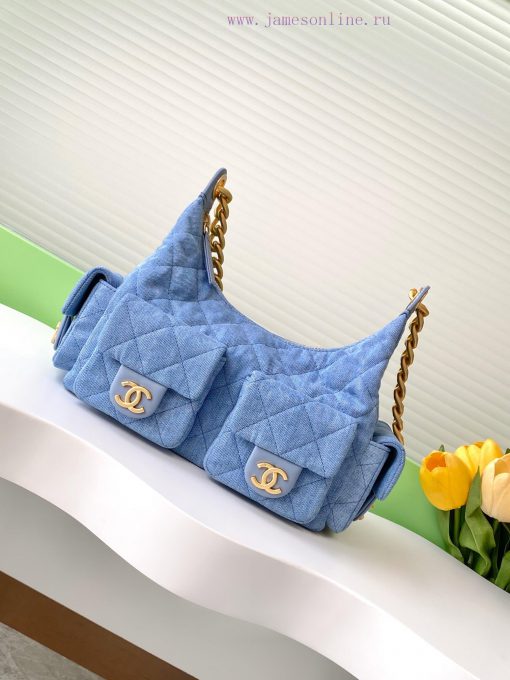 Chanel Bag The 25C popular denim fabric bag is surprisingly lightweight and beautiful, with wo0azwlu - Image 2