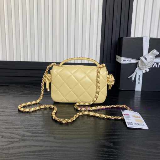 Chanel Bag Chanel 25C Early Spring Collection CF Woven Knot Handbag AS5298Sheepskin paired w f9jkms7n - Image 3