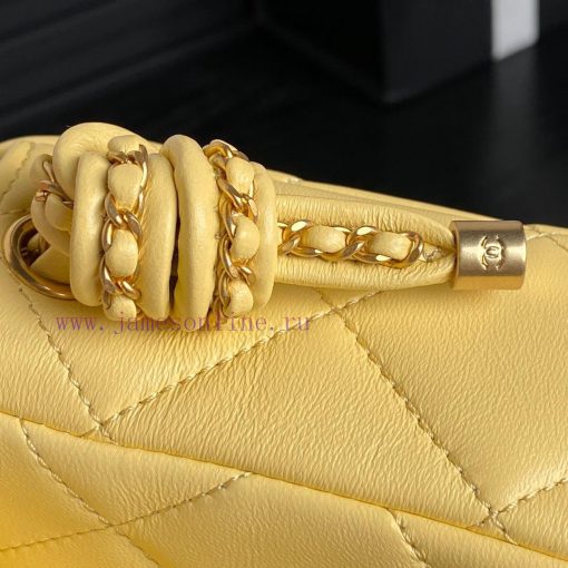 Chanel Bag Chanel 25C Early Spring Collection CF Woven Knot Handbag AS5317Sheepskin paired w c05yu0lv - Image 6