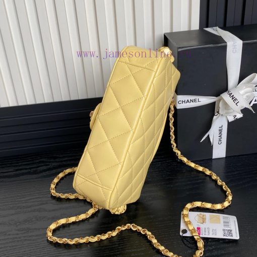Chanel Bag Chanel 25C Early Spring Collection CF Woven Knot Handbag AS5317Sheepskin paired w c05yu0lv - Image 8