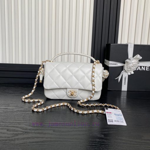 Chanel Bag Chanel 25C Early Spring Collection CF Woven Knot Handbag AS5317Sheepskin paired w 599ygjt8
