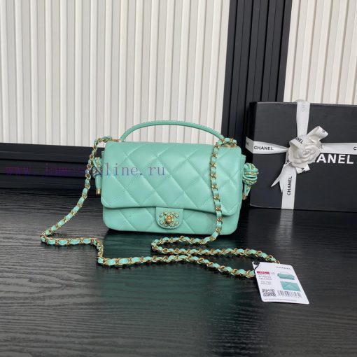 Chanel Bag Chanel 25C Early Spring Collection CF Woven Knot Handbag AS5317Sheepskin paired w d5s9rx76 - Image 2