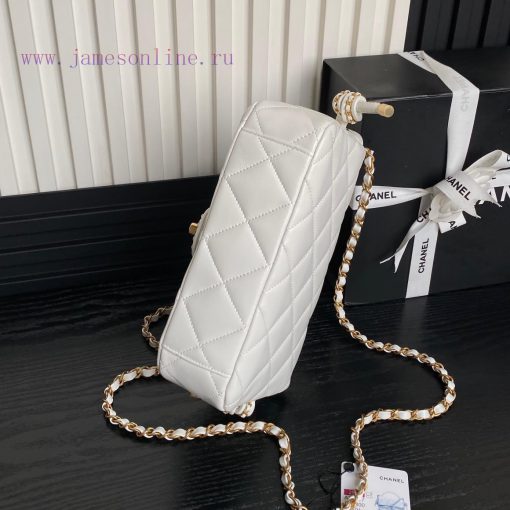 Chanel Bag Chanel 25C Early Spring Collection CF Woven Knot Handbag AS5317Sheepskin paired w 599ygjt8 - Image 8