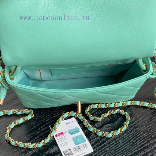 Chanel Bag Chanel 25C Early Spring Collection CF Woven Knot Handbag AS5317Sheepskin paired w d5s9rx76 - Image 9