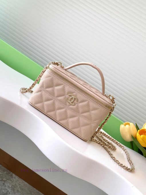 Chanel Bag 25C mouth red envelope exquisite and compact chain hand-held bag, made of granula wfd2xvn0 - Image 2