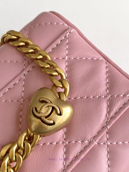 Chanel Bag The 24k box bag features the most beautiful heart-shaped adjustable buckle and ad 1mntv2n1 - Image 8