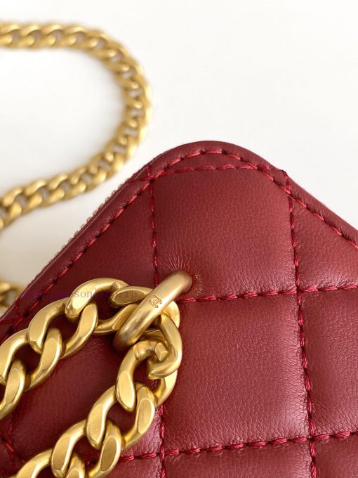 Chanel Bag The 24k box bag features the most beautiful heart-shaped adjustable buckle and ad fbag4ps5 - Image 7