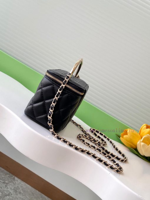 Chanel Bag 24K Limited Edition Diamond Handle Long Box Bag Makeup Slant Cross Bag with Diamo jvneqjfh - Image 3