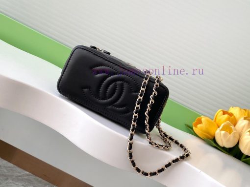 Chanel Bag 24K Limited Edition Diamond Handle Long Box Bag Makeup Slant Cross Bag with Diamo jvneqjfh - Image 5