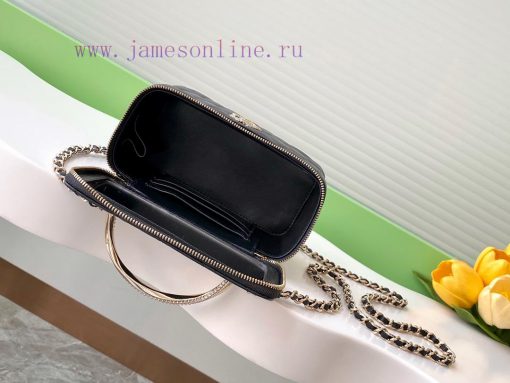 Chanel Bag 24K Limited Edition Diamond Handle Long Box Bag Makeup Slant Cross Bag with Diamo jvneqjfh - Image 9