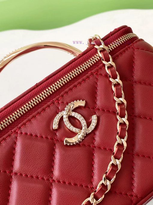 Chanel Bag 24K Limited Edition Diamond Handle Long Box Bag Makeup Slant Cross Bag with Diamo yp0qjiub - Image 6