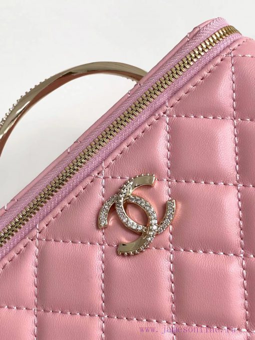 Chanel Bag 24K Limited Edition Diamond Handle Long Box Bag Makeup Slant Cross Bag with Diamo t0next2o - Image 6