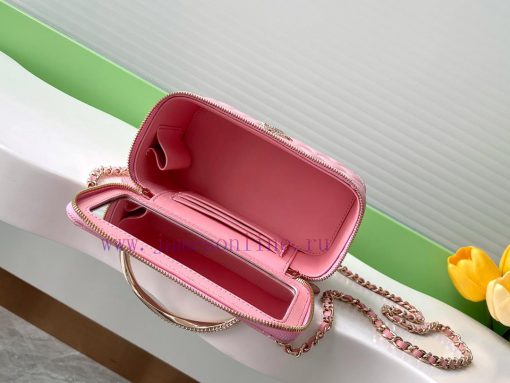Chanel Bag 24K Limited Edition Diamond Handle Long Box Bag Makeup Slant Cross Bag with Diamo t0next2o - Image 9