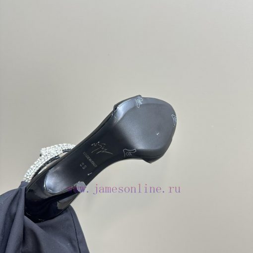 Giuseppe ZanottiGZ 2024s new rhinestone high heelsLacquer leather shoe headpiece with rhines4le55f2m - Image 10