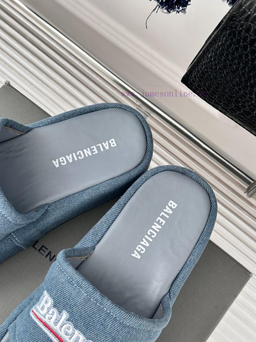 Balenciaga | Balenciaga 24SSpring and summer new thick soled slippersThe correct original ve95pm87p4 - Image 9