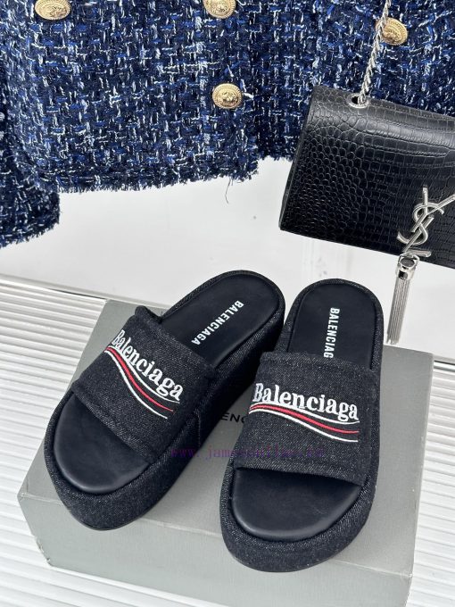 Balenciaga | Balenciaga 24SSpring and summer new thick soled slippersThe correct original veezesqnb8 - Image 3