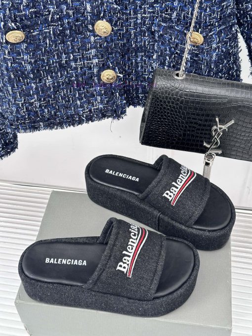 Balenciaga | Balenciaga 24SSpring and summer new thick soled slippersThe correct original veezesqnb8 - Image 4