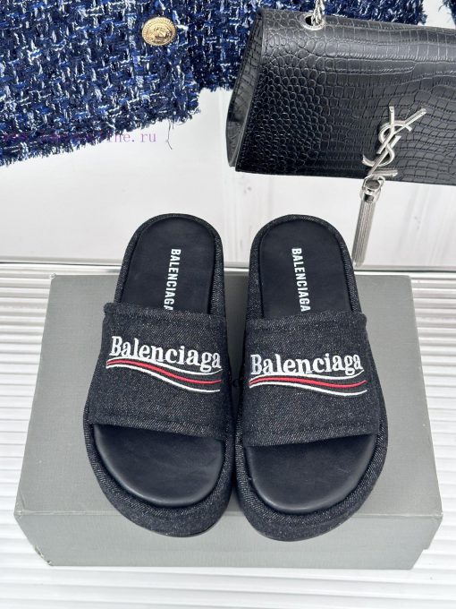 Balenciaga | Balenciaga 24SSpring and summer new thick soled slippersThe correct original veezesqnb8 - Image 5