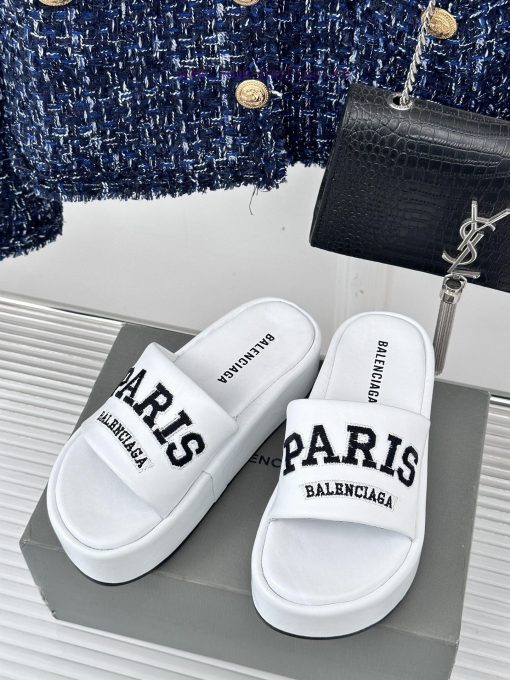 Balenciaga | Balenciaga 24SSpring and summer new thick soled slippersThe correct original vey1asmzhr - Image 3