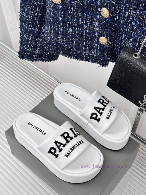 Balenciaga | Balenciaga 24SSpring and summer new thick soled slippersThe correct original vey1asmzhr - Image 4