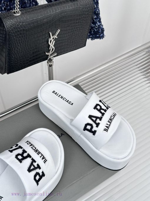 Balenciaga | Balenciaga 24SSpring and summer new thick soled slippersThe correct original vey1asmzhr - Image 6