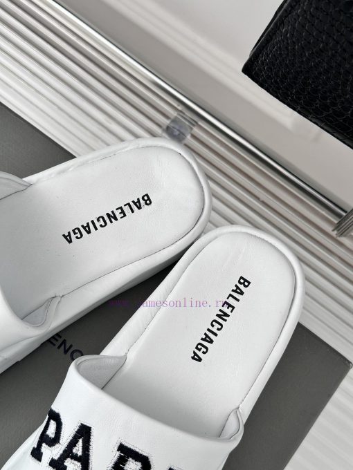 Balenciaga | Balenciaga 24SSpring and summer new thick soled slippersThe correct original vey1asmzhr - Image 9