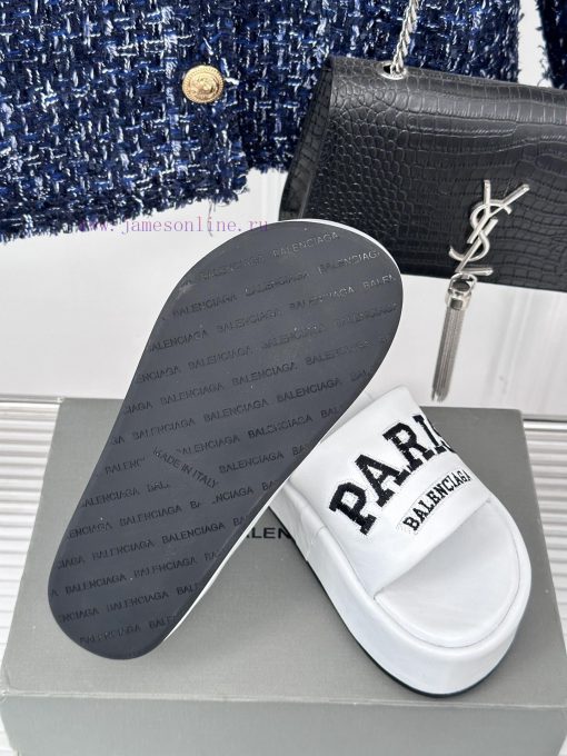Balenciaga | Balenciaga 24SSpring and summer new thick soled slippersThe correct original vey1asmzhr - Image 10