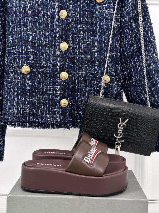 Balenciaga | Balenciaga 24SSpring and summer new thick soled slippersThe correct original vea8e3xvq4 - Image 2