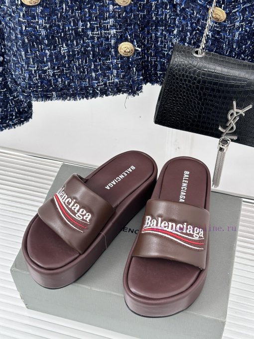 Balenciaga | Balenciaga 24SSpring and summer new thick soled slippersThe correct original vea8e3xvq4 - Image 3