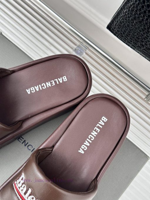 Balenciaga | Balenciaga 24SSpring and summer new thick soled slippersThe correct original vea8e3xvq4 - Image 9