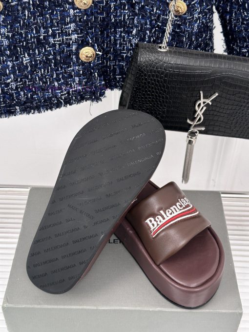 Balenciaga | Balenciaga 24SSpring and summer new thick soled slippersThe correct original vea8e3xvq4 - Image 10