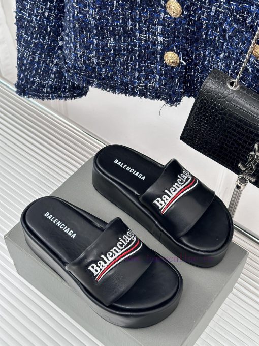 Balenciaga | Balenciaga 24SSpring and summer new thick soled slippersThe correct original vei1zzzotk - Image 4