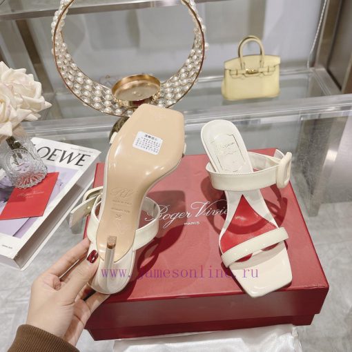 Roger Vivier's new slippers feature a single and double strap design with genuine leather sqxnicsycj - Image 9