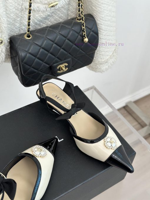 Chanel | Chanel 24C New Product ClassicDouble C Clover Pearl Sandals and Slippers SeriesThe 2h08aeh5 - Image 6