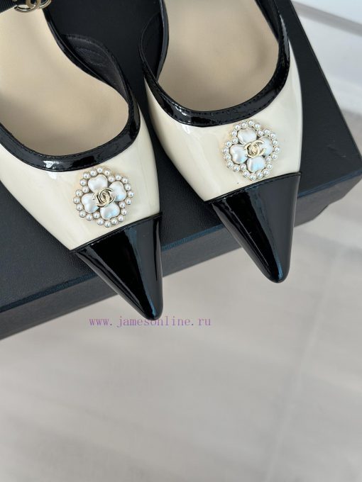 Chanel | Chanel 24C New Product ClassicDouble C Clover Pearl Sandals and Slippers SeriesThe 2h08aeh5 - Image 8