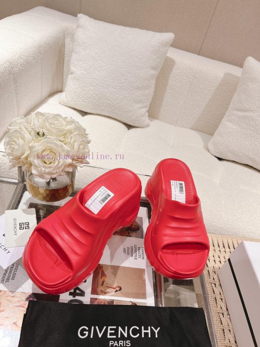 Given * hy Givenchy 23vs Spring/Summer Hot Products Slope Heel Thick Bottom Cool Trawl Red H3k865ehu - Image 3