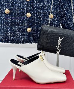 Valentin | Valentino 24S New ProductV-buckle square toe high-heeled slippers ️A socialite wi9woixnqs