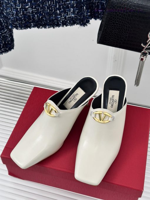 Valentin | Valentino 24S New ProductV-buckle square toe high-heeled slippers ️A socialite wi9woixnqs - Image 3