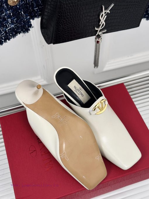 Valentin | Valentino 24S New ProductV-buckle square toe high-heeled slippers ️A socialite wi9woixnqs - Image 10