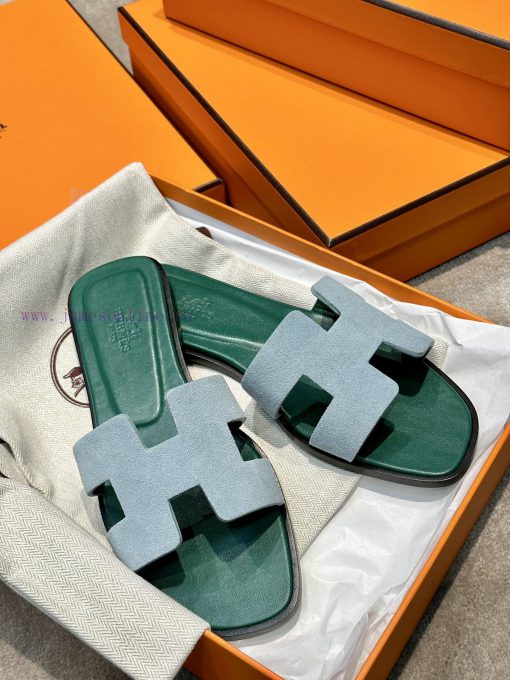 Top qualityherme…s ss24 new arrival～H Home Classic Oran Slippers 24 New ColorsThe color schebi784x4v - Image 4