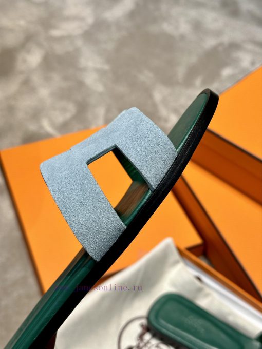 Top qualityherme…s ss24 new arrival～H Home Classic Oran Slippers 24 New ColorsThe color schebi784x4v - Image 6