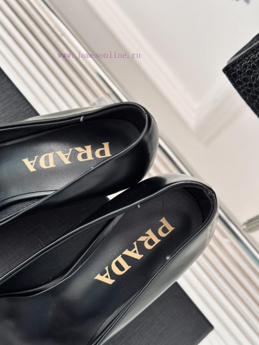PRADA/PRADA Classic Spring/SummerTriangle logo sandals single shoe seriesThe simple design i6r35jgqn - Image 9