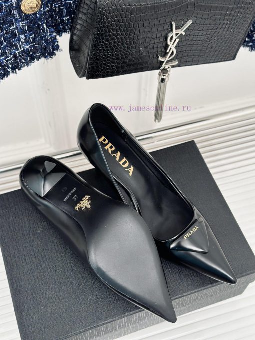 PRADA/PRADA Classic Spring/SummerTriangle logo sandals single shoe seriesThe simple design i6r35jgqn - Image 10