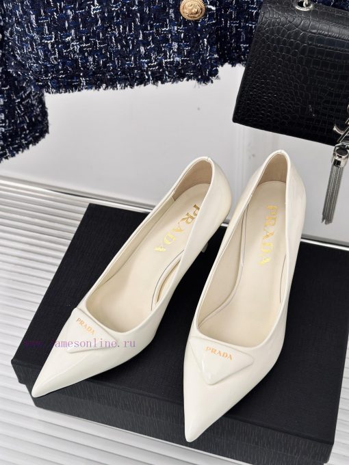 PRADA/PRADA Classic Spring/SummerTriangle logo sandals single shoe seriesThe simple design ij1q0iid0 - Image 3