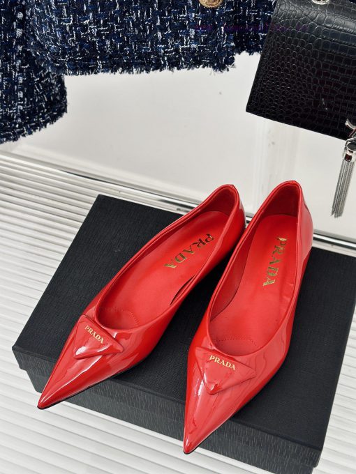 PRADA/PRADA Classic Spring/SummerTriangle logo sandals single shoe seriesThe simple design i1bs010ft - Image 3