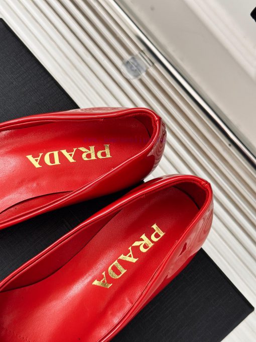 PRADA/PRADA Classic Spring/SummerTriangle logo sandals single shoe seriesThe simple design i1bs010ft - Image 9