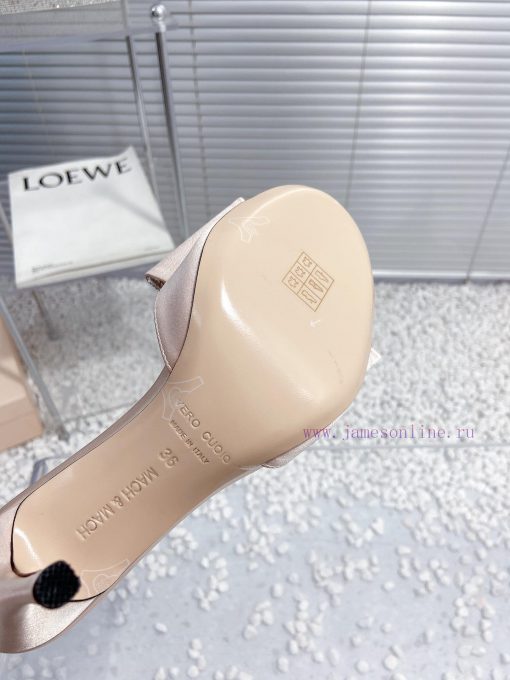MACH&MACH New Fairy Silk Bow Hot Diamond High Heels Slippers◾ Customized original silk fabri70nr88jy - Image 10