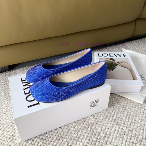 LOEWE 2024 Spring/Summer Fashion Style Yang Mi Same Style Hot Diamond Crystal Shoes High Heev5xdu104