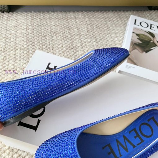 LOEWE 2024 Spring/Summer Fashion Style Yang Mi Same Style Hot Diamond Crystal Shoes High Heev5xdu104 - Image 7